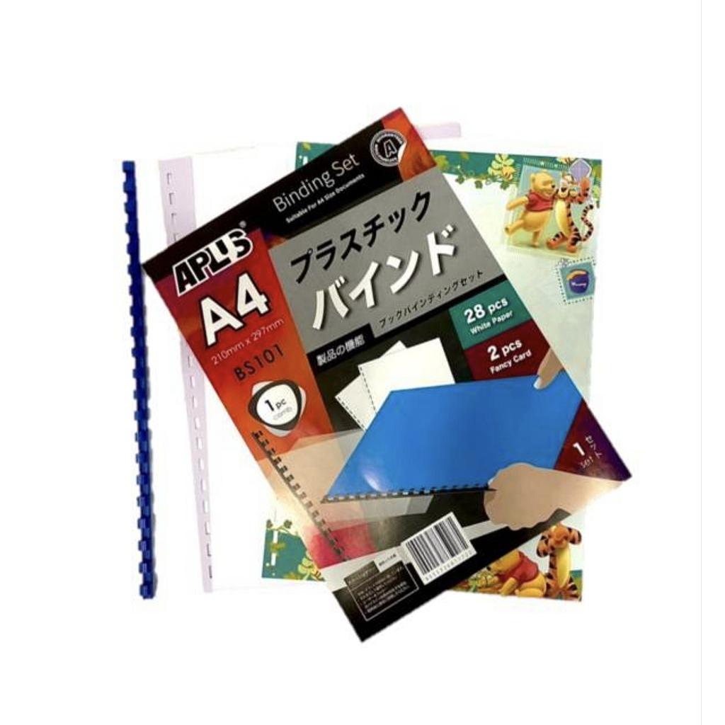 APLUS BS101 A4 BINDING SET - WHITE 28+2'S