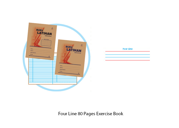 80PGS FOUR LINE EX BOOK
