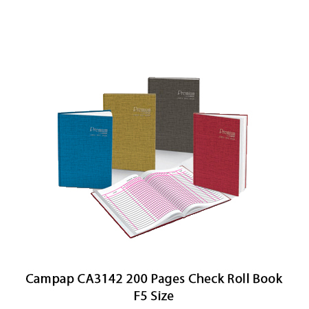 CAMPAP CA3142 200PGS CHECK ROLL BOOK #