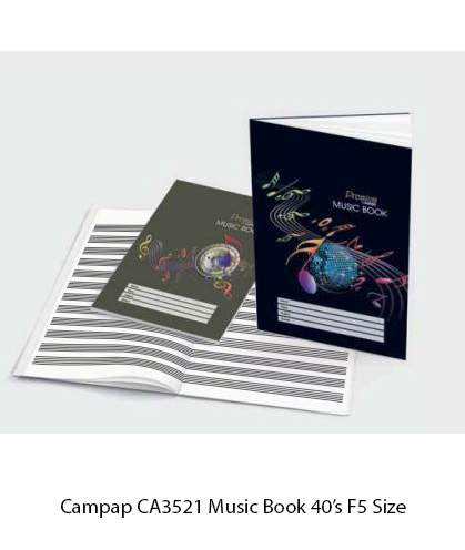 CAMPAP CA3521 F5 40PGS MUSIC BOOK