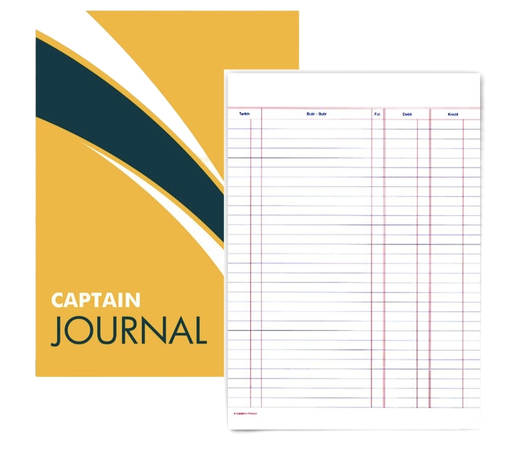 CAPTAIN A4 JOURNAL BOOK-KEEPING #
