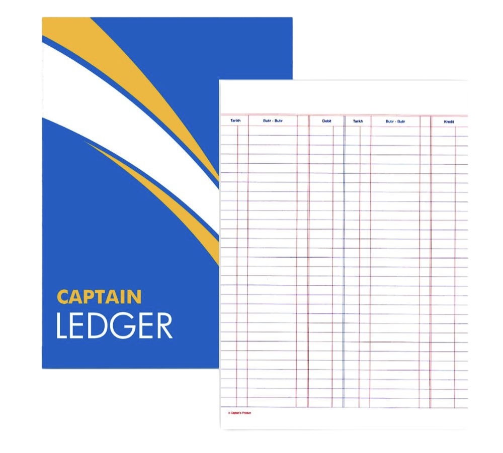 CAPTAIN A4 LEDGER BOOK-KEEPING #