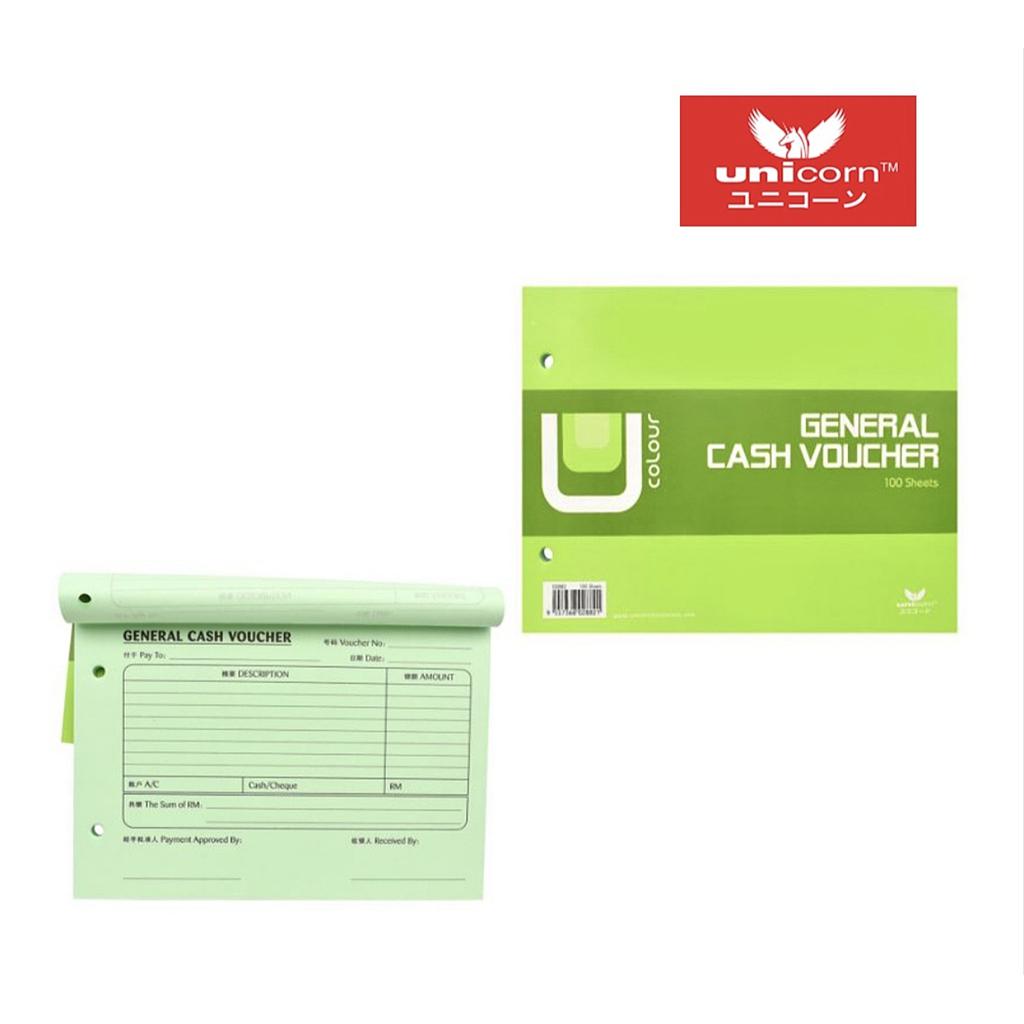 UNICORN B882 GENERAL CASH VOUCHER 100'S !!