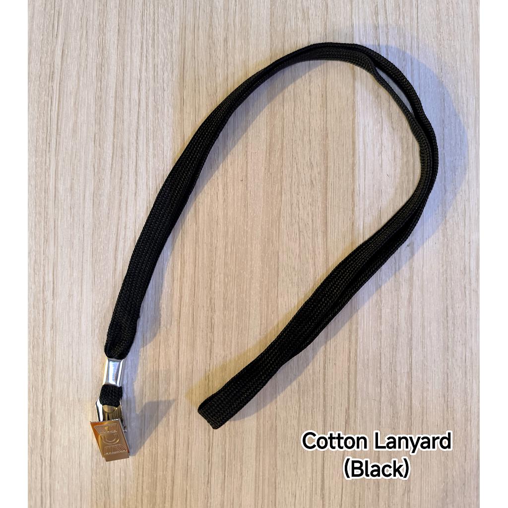 COTTON LANYARD - BLACK 