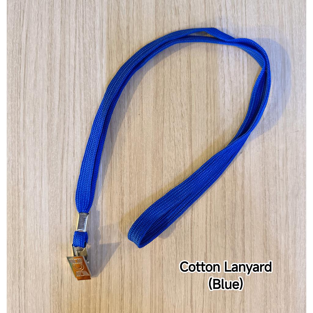 COTTON LANYARD - ROYAL BLUE/DARK BLUE