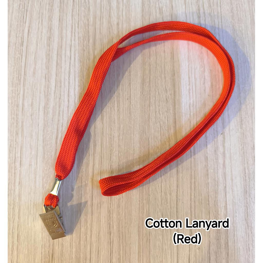 COTTON LANYARD - RED 