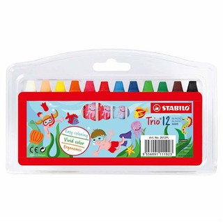 STABILO 2612PL 12C TRIO OIL PASTELS 