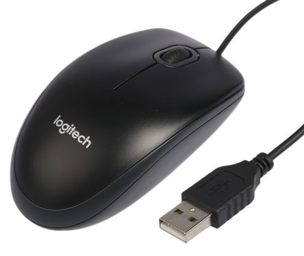 LOGITECH B100 OPTICAL USB MOUSE - BLACK