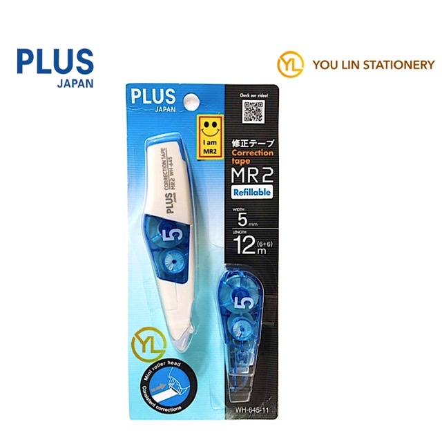 PLUS WH-645-11 MR2 CORRECTION TAPE W/REFILL
