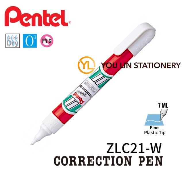 PENTEL ZLC21-W CORRECTION PEN 7ML