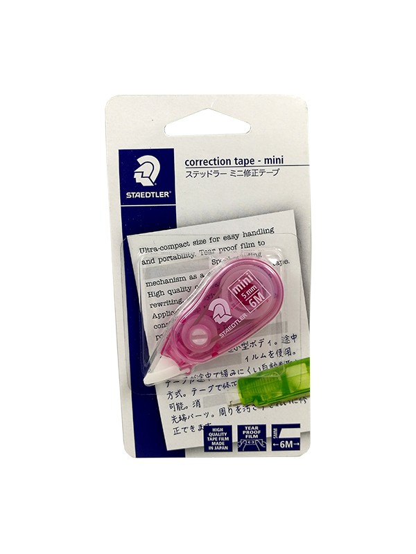 STAEDTLER 620120BKLO MINI CORRECTION TAPE - PINK