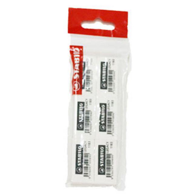 STABILO 11836 STUDENT PVC ERASER (PACK OF 6) !!