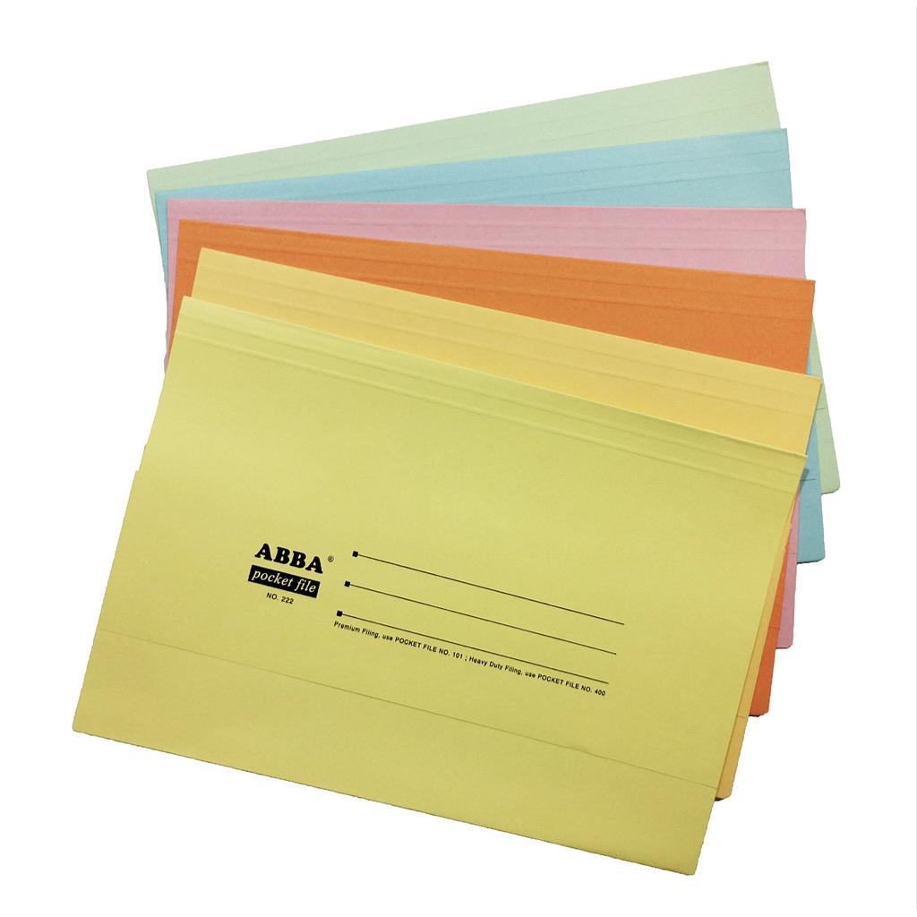 ABBA S101 220GM POCKET FILE - ASSORTED (AB21893) #