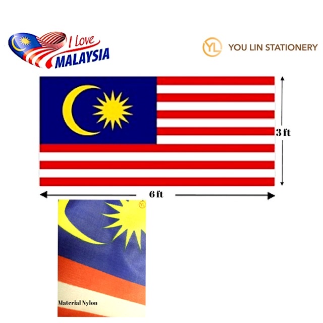 APLUS MALAYSIA FLAG - 3' X 6' NYLON