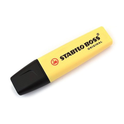 STABILO BOSS PASTEL HIGHLIGHTER - 70/144 (MILKY YELLOW) !!
