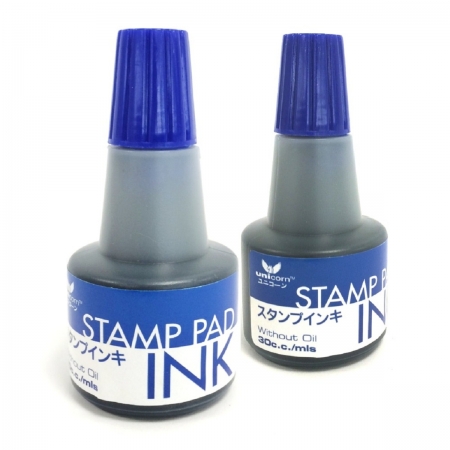 UNICORN 30C.C. STAMP PAD INK - BLUE