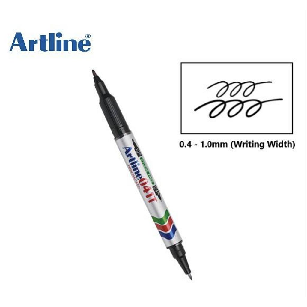 ARTLINE EK-041T TWIN MARKER - BLACK !!