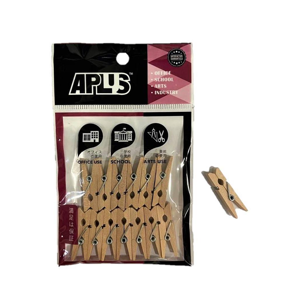 APLUS MINI CLIP MEDIUM 3.5CM 13PCS - PLAIN *