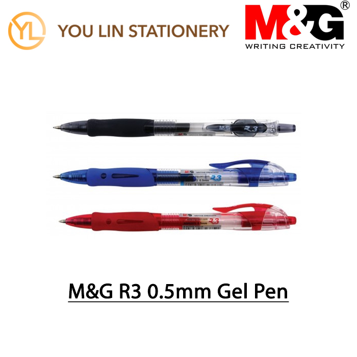 M&amp;G R3 0.5MM GEL PEN (GP-1163/AGP02372) - RED 