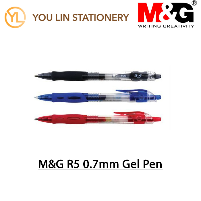 M&amp;G R5 0.7MM GEL PEN (AGP12371) - BLACK 
