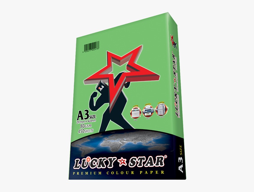 LUCKYSTAR CS230 A3 80GM COLOUR PAPER 450'S - DARK GREEN #