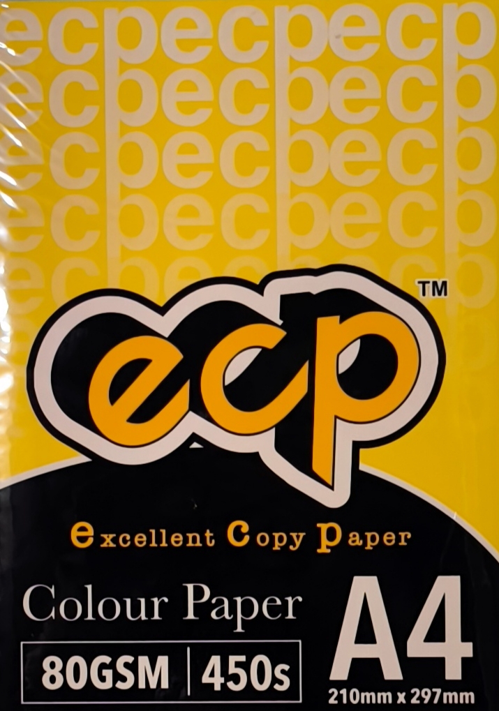 EXCELLENT CS200 A4 80GM COLOUR PAPER 450'S - GOLD #