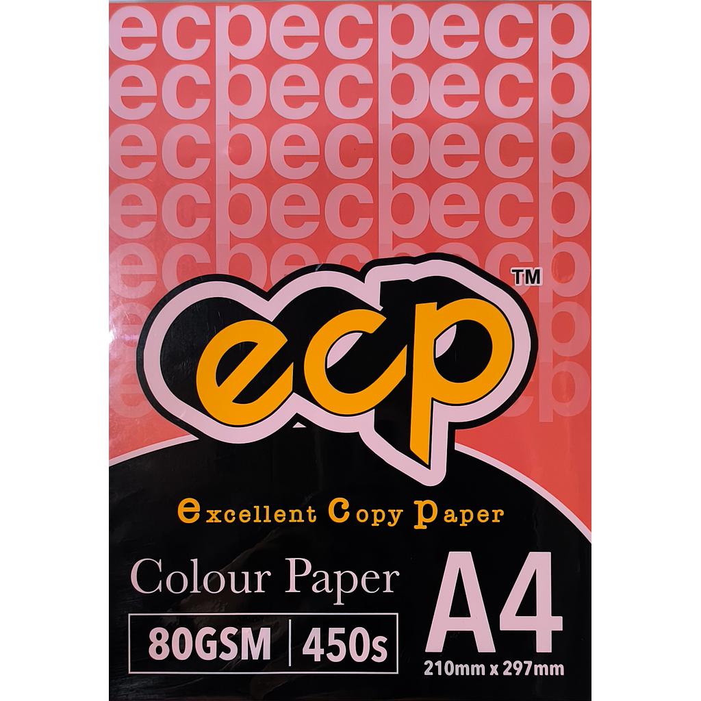 EXCELLENT CS250 A4 80GM COLOUR PAPER 450'S - RED #