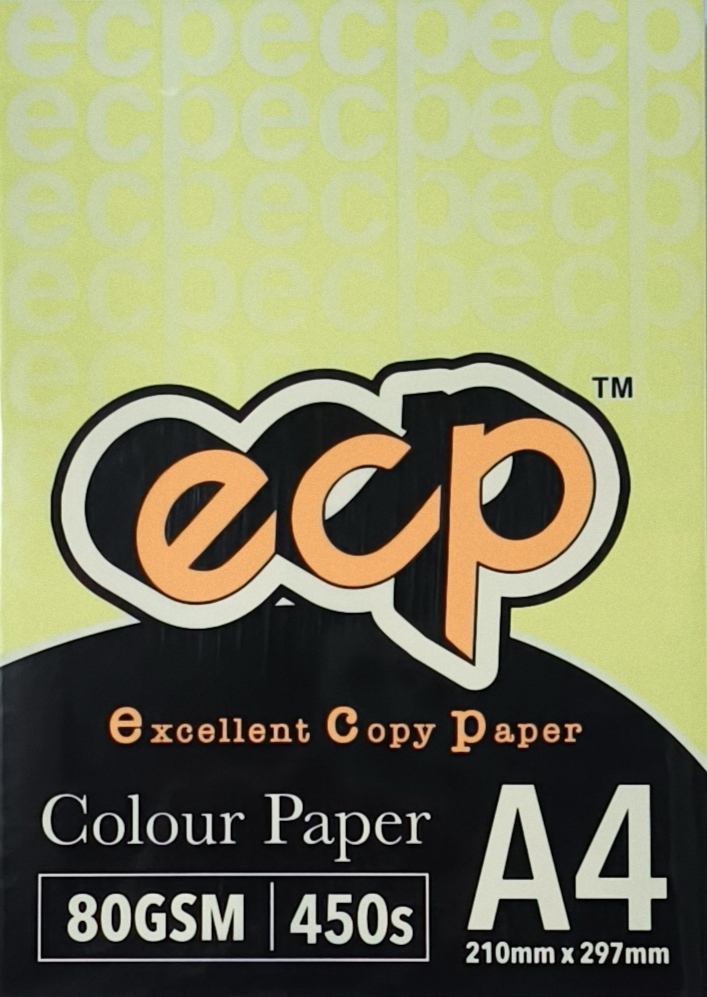 EXCELLENT CS363 A4 80GM COLOUR PAPER 450'S - C/YELLOW #