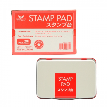 UNICORN NO. 2 STAMP PAD - RED "WHILE STOCK LAST"