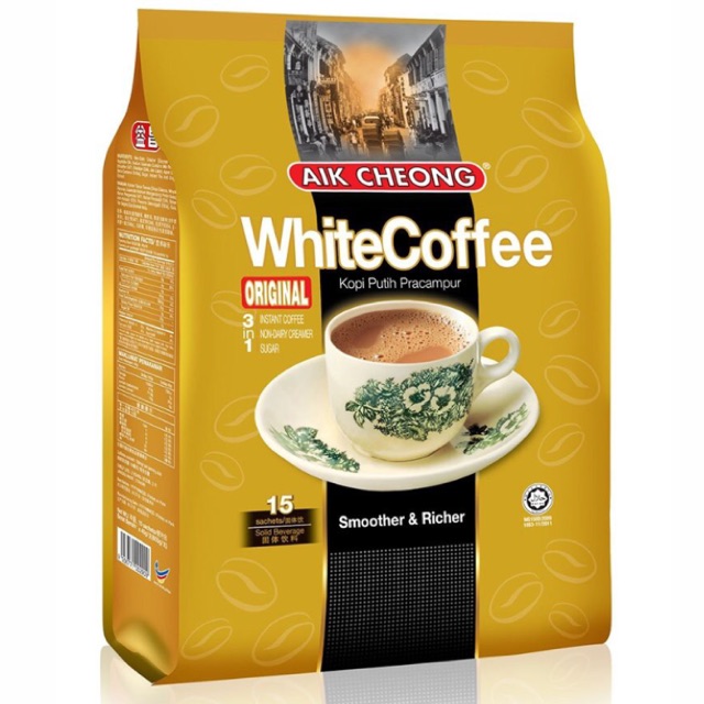 AIK CHEONG WHITE COFFEE (12'S X 38G) - ORIGINAL