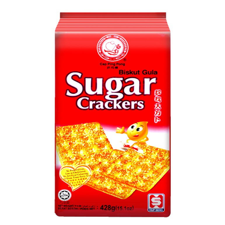 HUP SENG SUGAR CRACKERS 428G 
