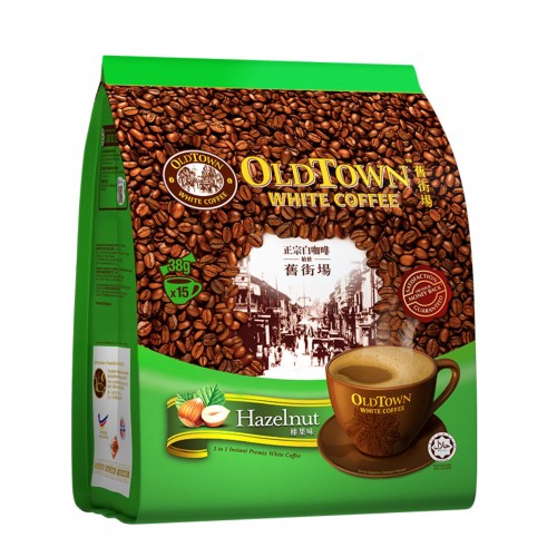 OLDTOWN WHITE COFFEE 3 IN 1 (HAZELNUT) - 38G X 15'S