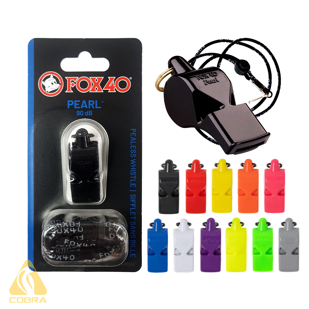 FOX 40 WHISTLES WITH LANYARD - PEARL