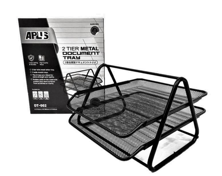 APLUS DT-002 2 TIER METAL DOCUMENT TRAY