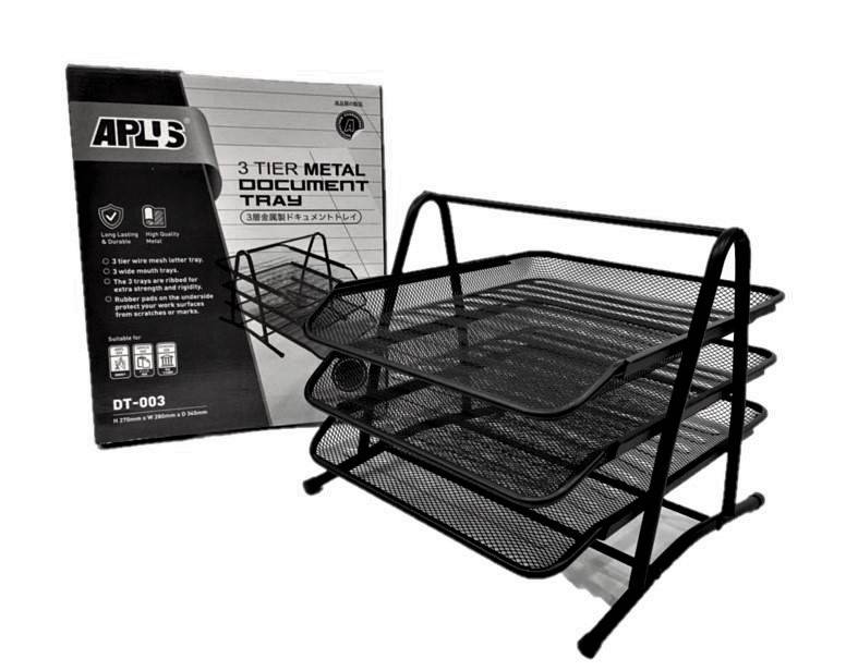 APLUS DT-003 3 TIER METAL DOCUMENT TRAY