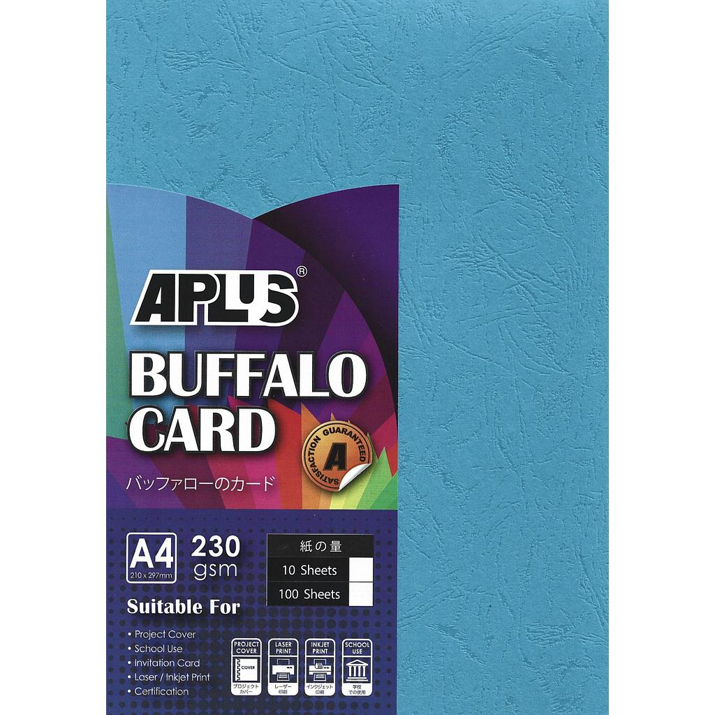 APLUS A4 230GM BUFFALO CARD 100'S - O.BLUE