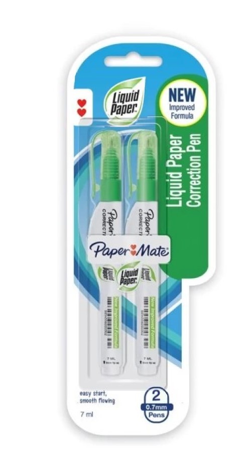 PAPERMATE 7ML CORRECTION PEN BL2