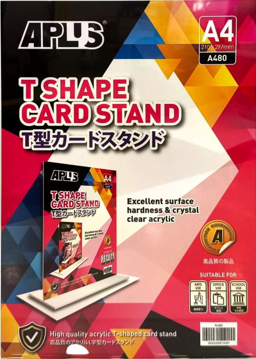 APLUS A480 A4 T SHAPE CARD STAND - VERTICAL *