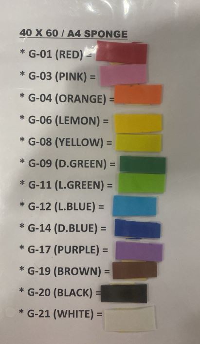 40 X 60CM SPONGE FOAM SHEET