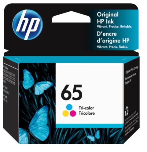 HP N9K01AA TRI-COLOUR CARTRIDGE (65)