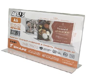 APLUS A681 A6 T SHAPE CARD STAND-(H) 148MM X 105MM