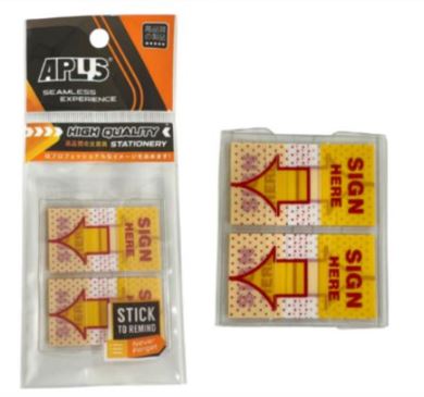 APLUS A6809 TAPE FLAG SIGN HERE 2'S 25'S
